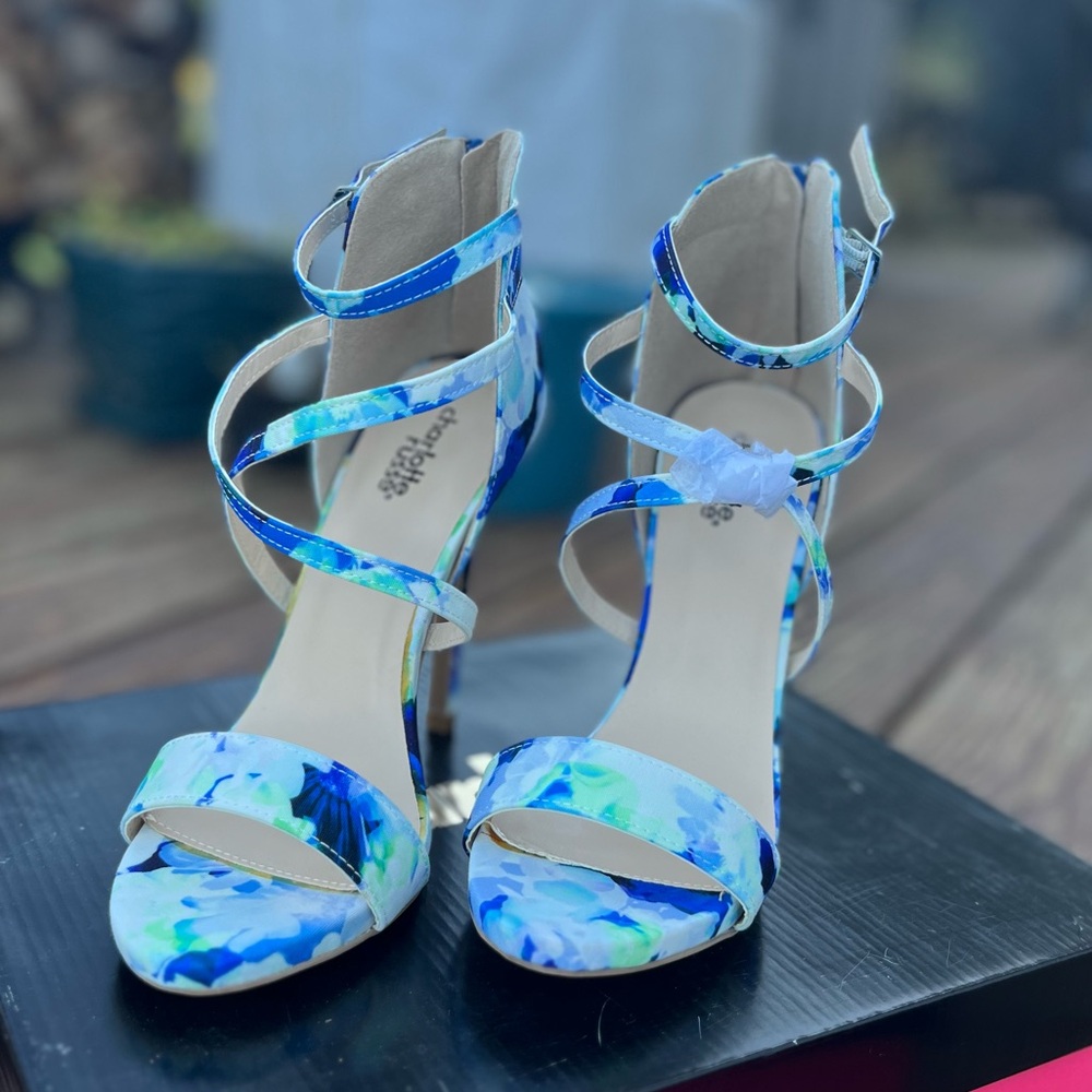 Charlotte Russe Glee Heels, Blue, size 8 - Picture 2 of 3